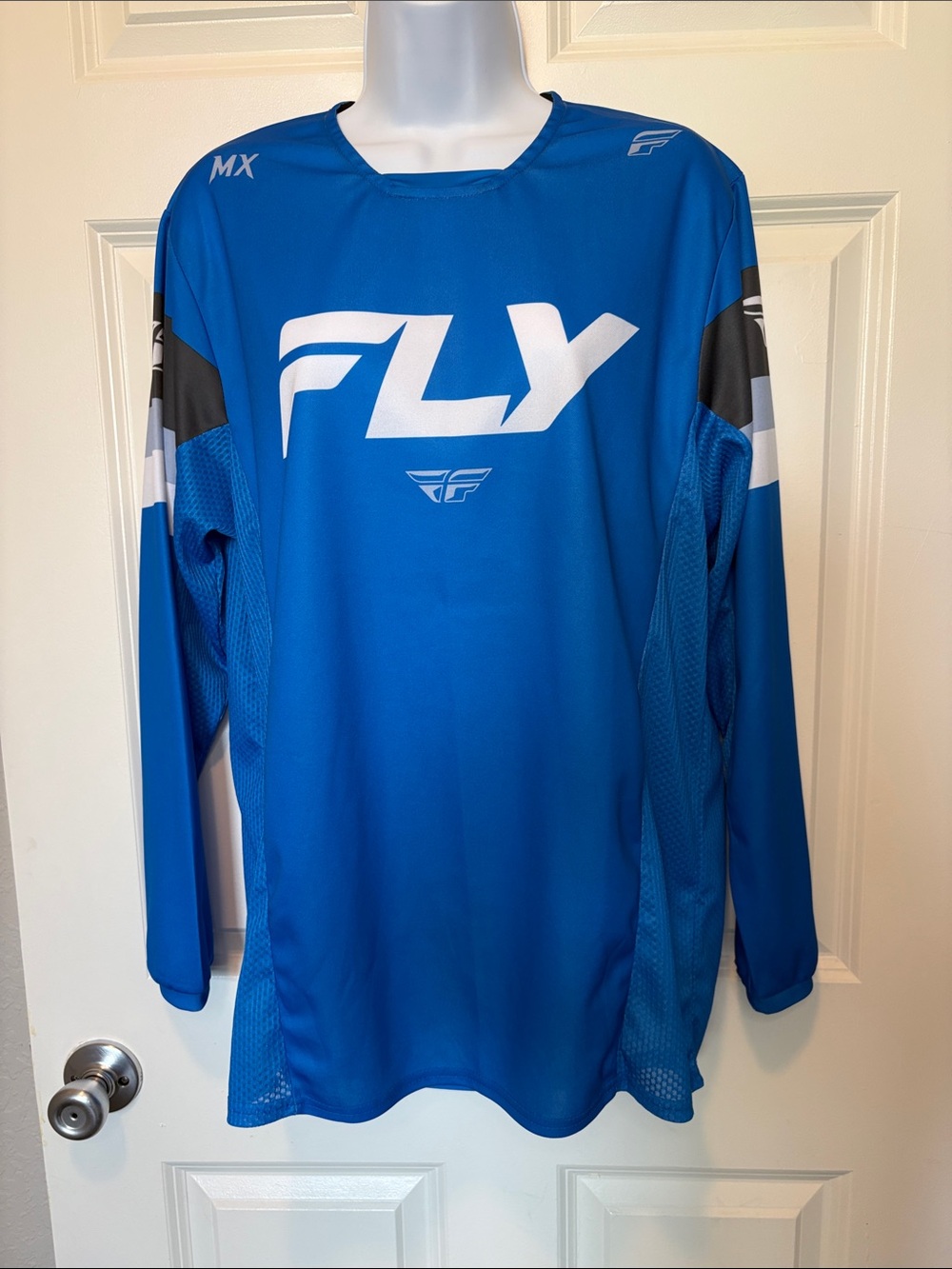 FLY Racing Kinetic Blue MX Jersey Long Sleeve Size Small